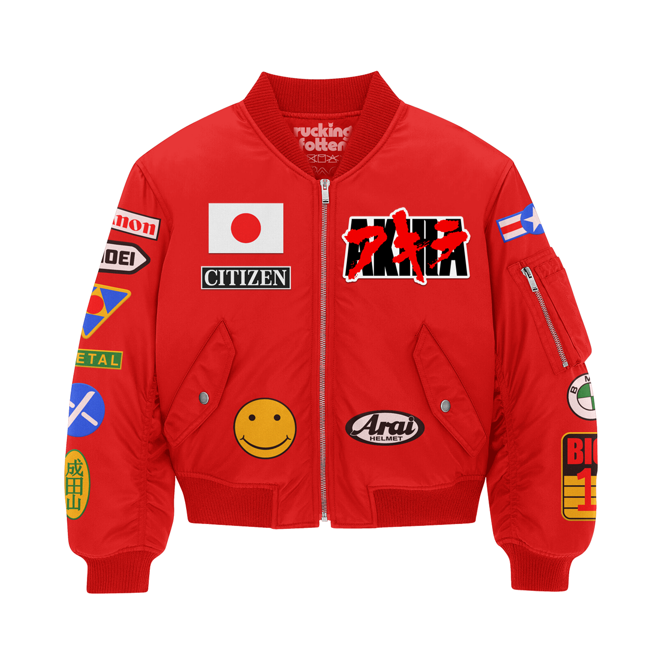 アキラ // The Capsules (Over Sized Embroidered Bomber Jacket