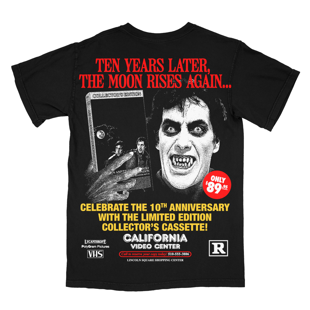 狼男アメリカン // Reserve Your Copy (10th Anniversary Video Store Promo T-Shirt / Timed Edition)