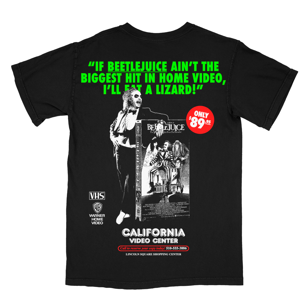 ビートルジュース // Reserve Your Copy (Video Store Promotional T-Shirt / Timed Edition)