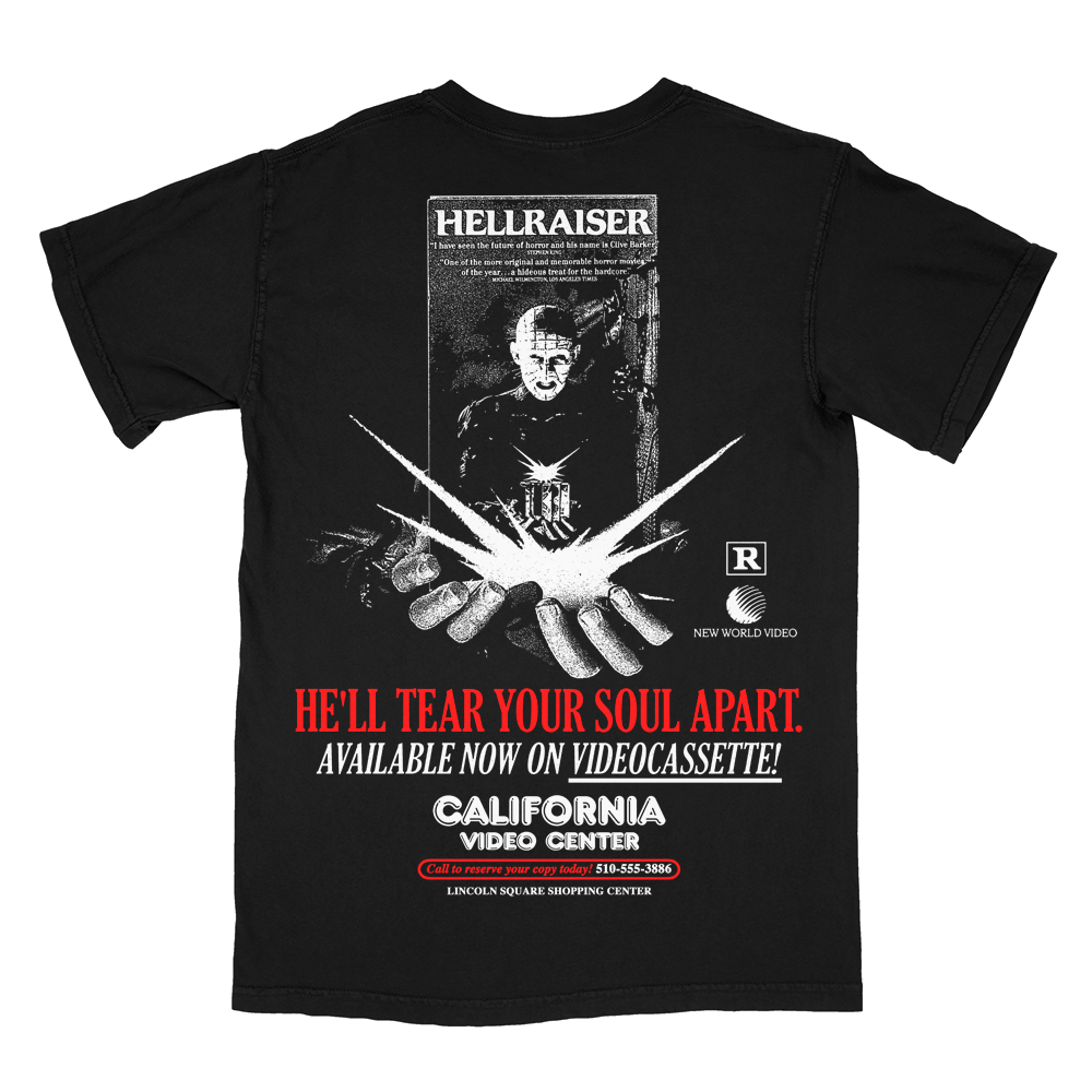 ヘル・レイザー // Reserve Your Copy (Video Store Promotional T-Shirt / Timed Edition)