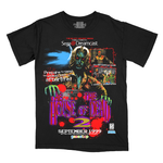 Load image into Gallery viewer, Black t-shirt with graphic print of The House of the Dead 2 video game cover art.
