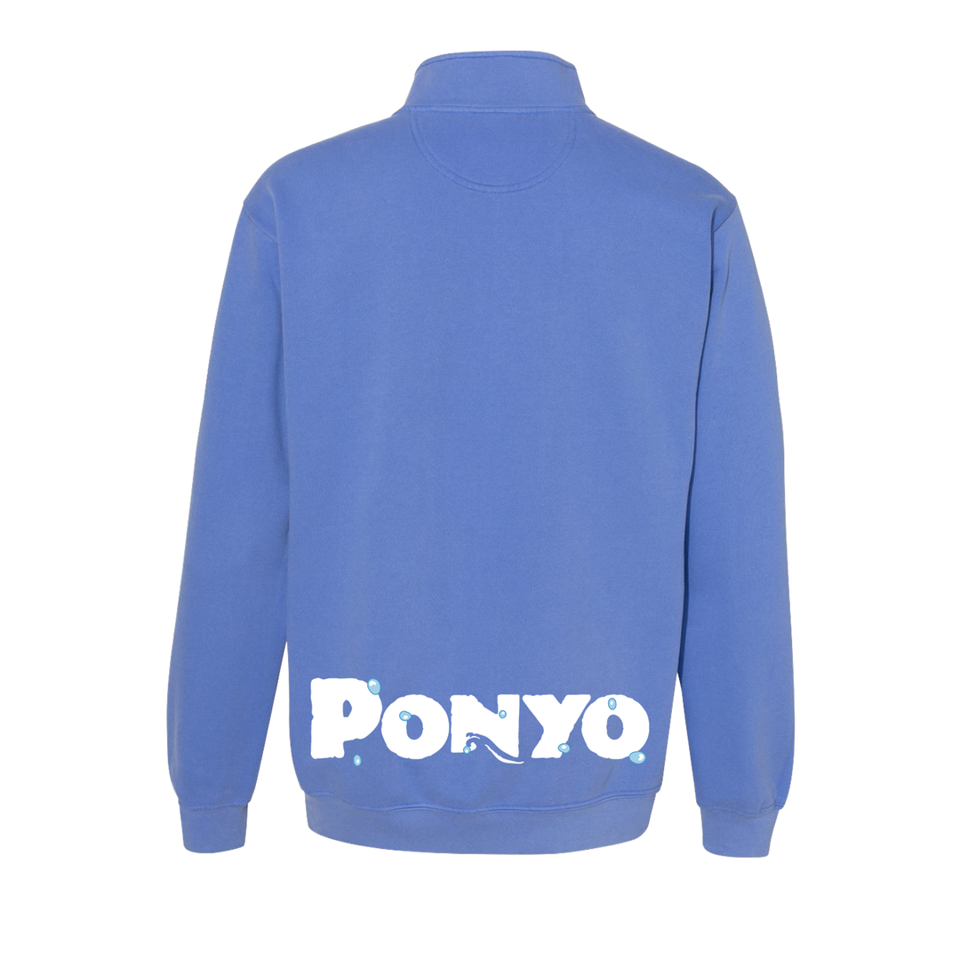 崖の上のポニョ // Sosuke (Embroidered Quarter Zip Sweatshirt / Limited to 75)