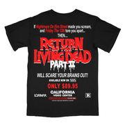 バタリアン2 // The Return Of The Living Dead™ Part II / Reserve Your Copy Part II (Video Store Promotional T-Shirt / Timed Edition)