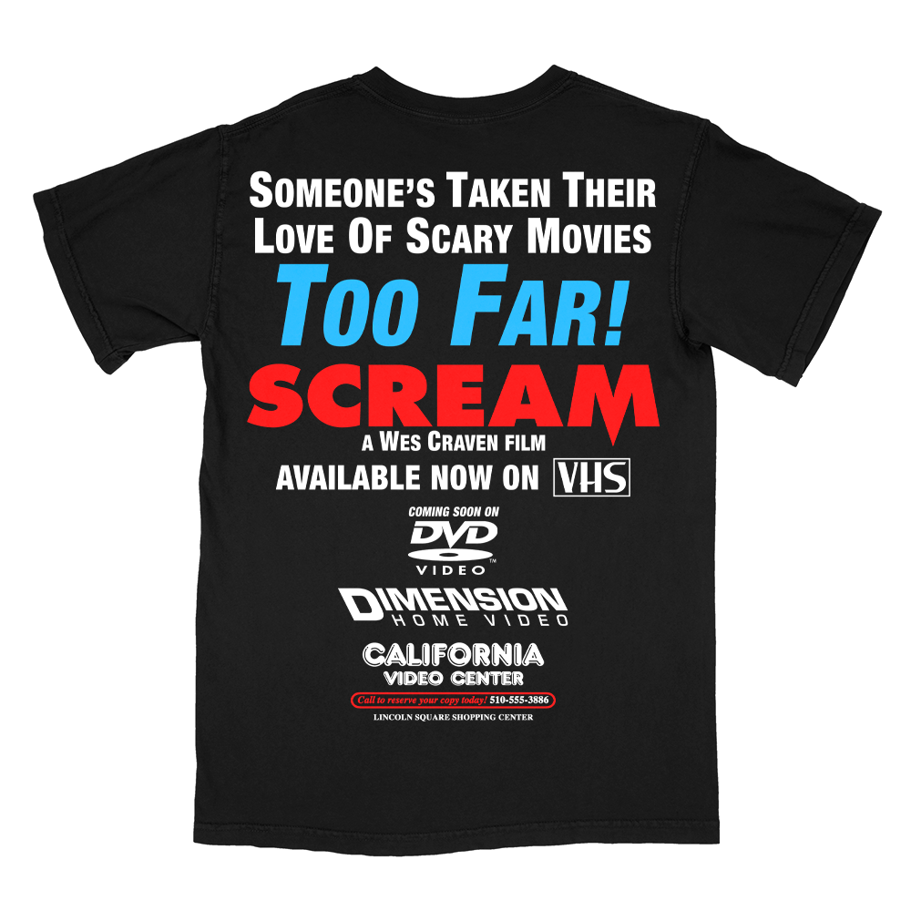 スクリーム // Reserve Your Copy (Video Store Promotional T-Shirt / Timed Edition)