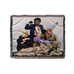 Load image into Gallery viewer, The Texas Chainsaw Massacre Part 2 / The Saw Is Family (60x50 Woven Tapestry Throw Blanket / Timed Edition)
