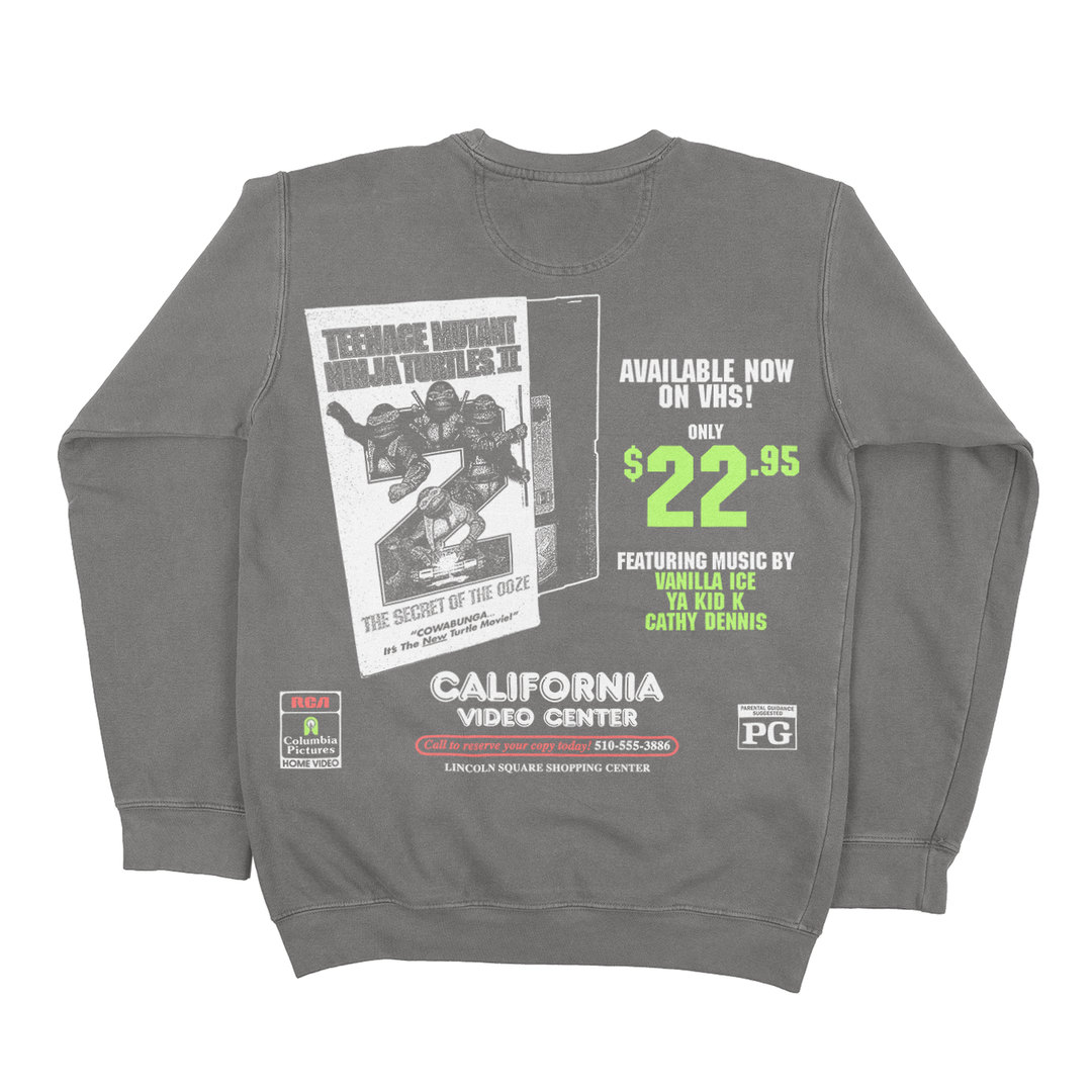 ミュータント・ニンジャ・タートルズ２ // Reserve Your Copy Part II (Video Store Promotional Crewneck Sweatshirt / Limited to 100)