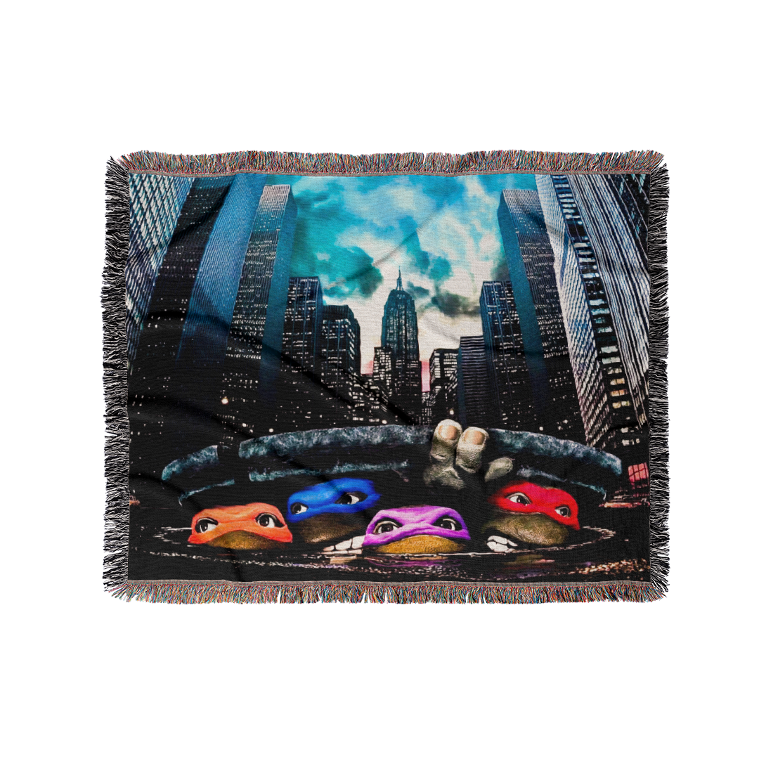 ミュータント・タートルズ // One Sheet (60x50" Woven Tapestry Blanket / Limited to 75)