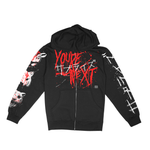 Load image into Gallery viewer, サプライズ // You&#39;re Next / The Hunted (Variant Zip-Up Sweatshirt / Limited to 75)
