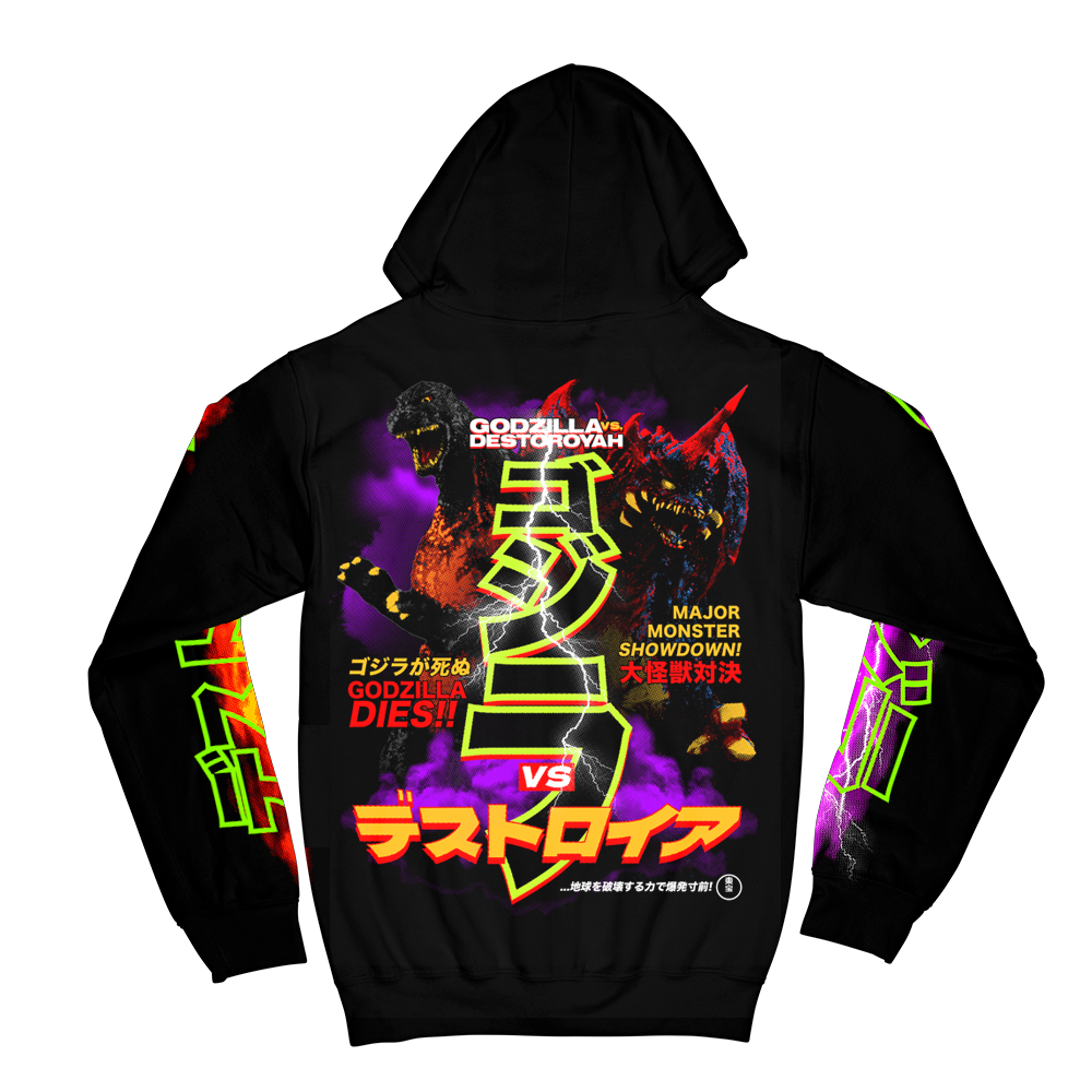 ゴジラVSデストロイア // Godzilla vs. Destoroyah (Zip-Up Hoodie/ Timed Edition) RF X GHOSTXGHOST